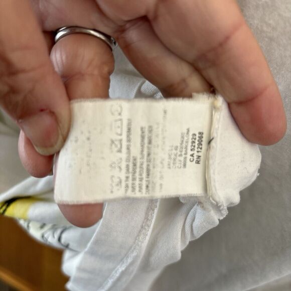 Desigual t shirt Men White XL Street Art Print Graffiti Viscose Colorful - Picture 11 of 12